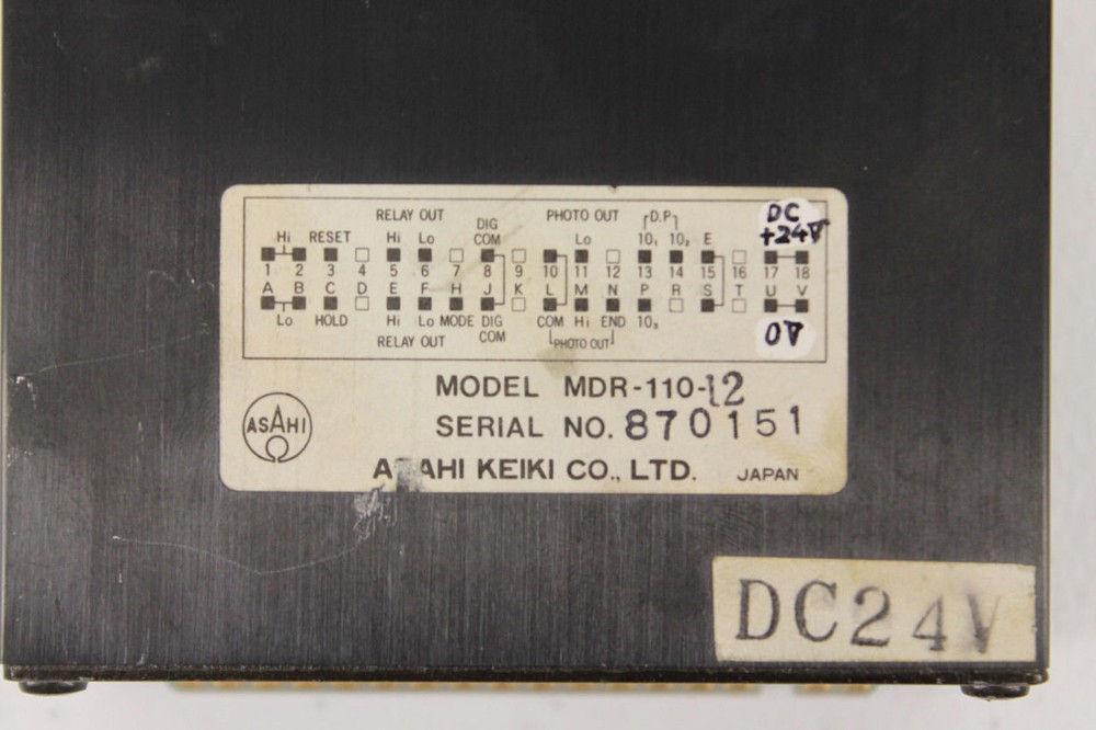 Asahi Keiki MDR-110-12 Digital Meter