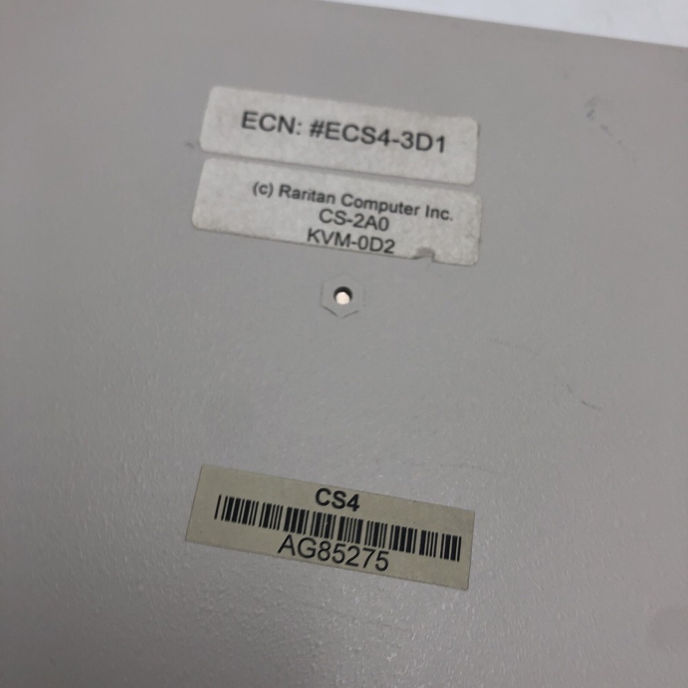 Raritan CompuSwitch Four Port Single or Multi User KVM Switch CS4 POWER TESTED