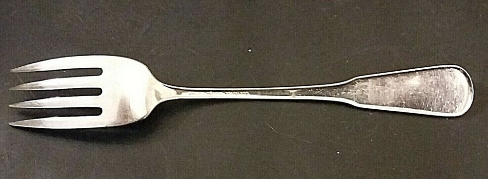 Oneida Village stainless salad fork 6 3/4" black accent worn off