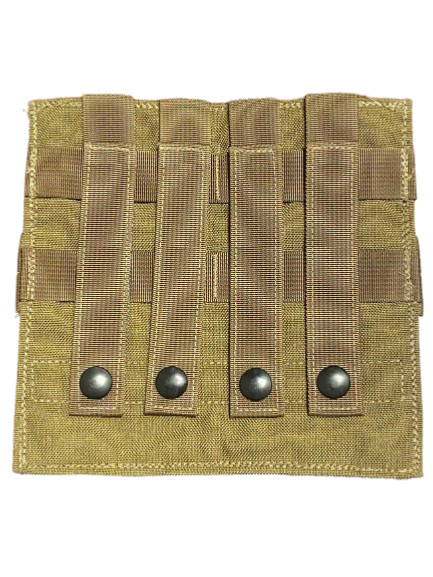 NEW TAC SHIELD DOUBLE DOUBLE - 4 MAG POUCH COYOTE