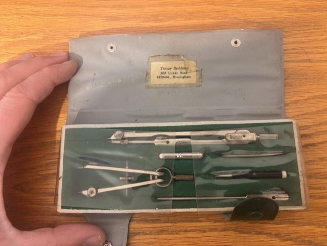 Vintage Compass Precision Drawing Architects Geometery Set