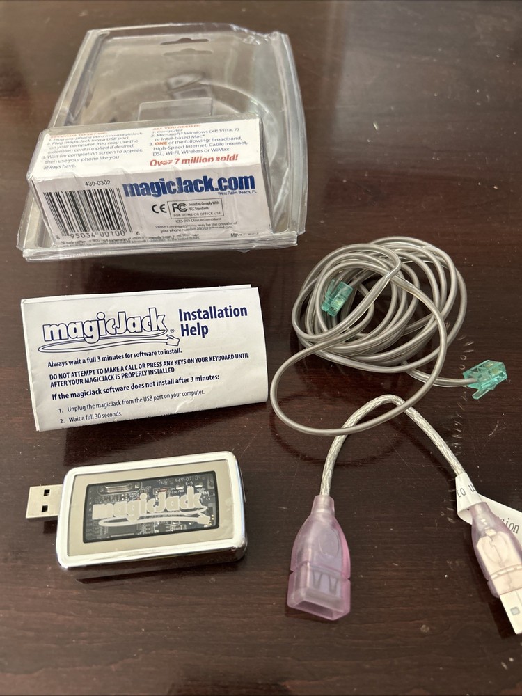 Magic Jack A921 USB Phone Jack VoIP Phone Adapter