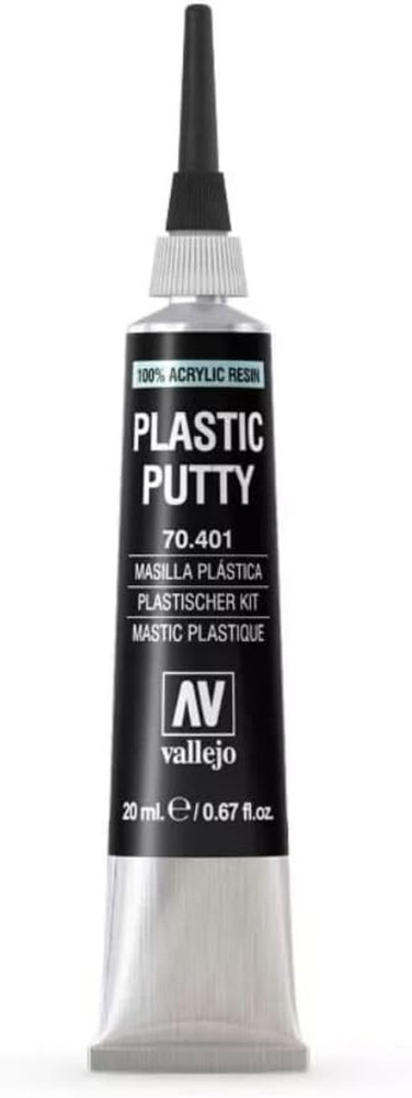 - Plastic Putty 20 Ml (0.67 Fl.Oz.) | White, Opaque, Consistent Finish