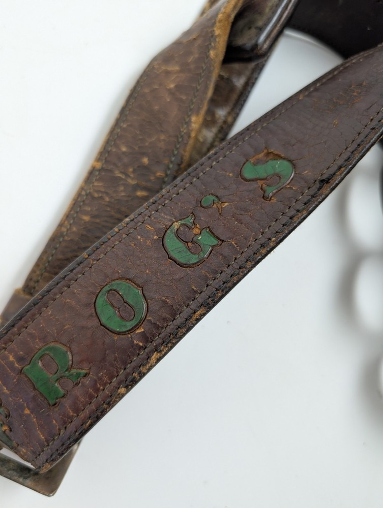 Vintage Leather Shotgun Shell Ammo Belt 11 Loop 58” ROG S