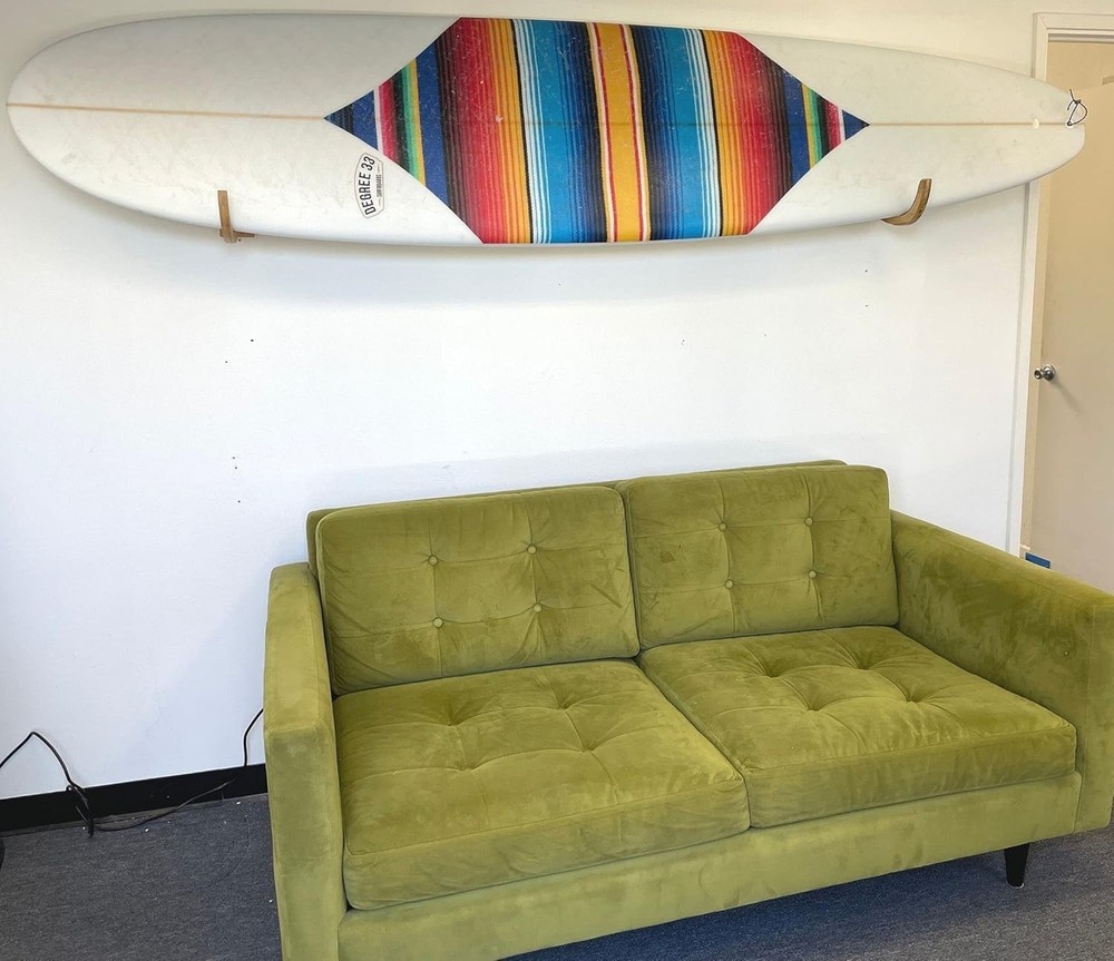 Scratch & Weather Resistant Surfboard Wall Rack - Perfect for Longboards