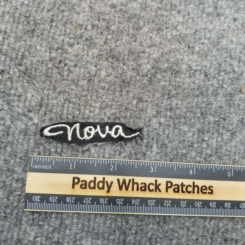 Vintage Nova Patch Chevy Car Auto Script 70s 80s Z5
