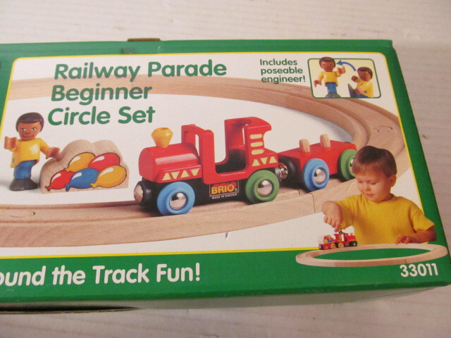 Brio Railway Parade Beginner Circle Set with Poseable Engineer, 33011
