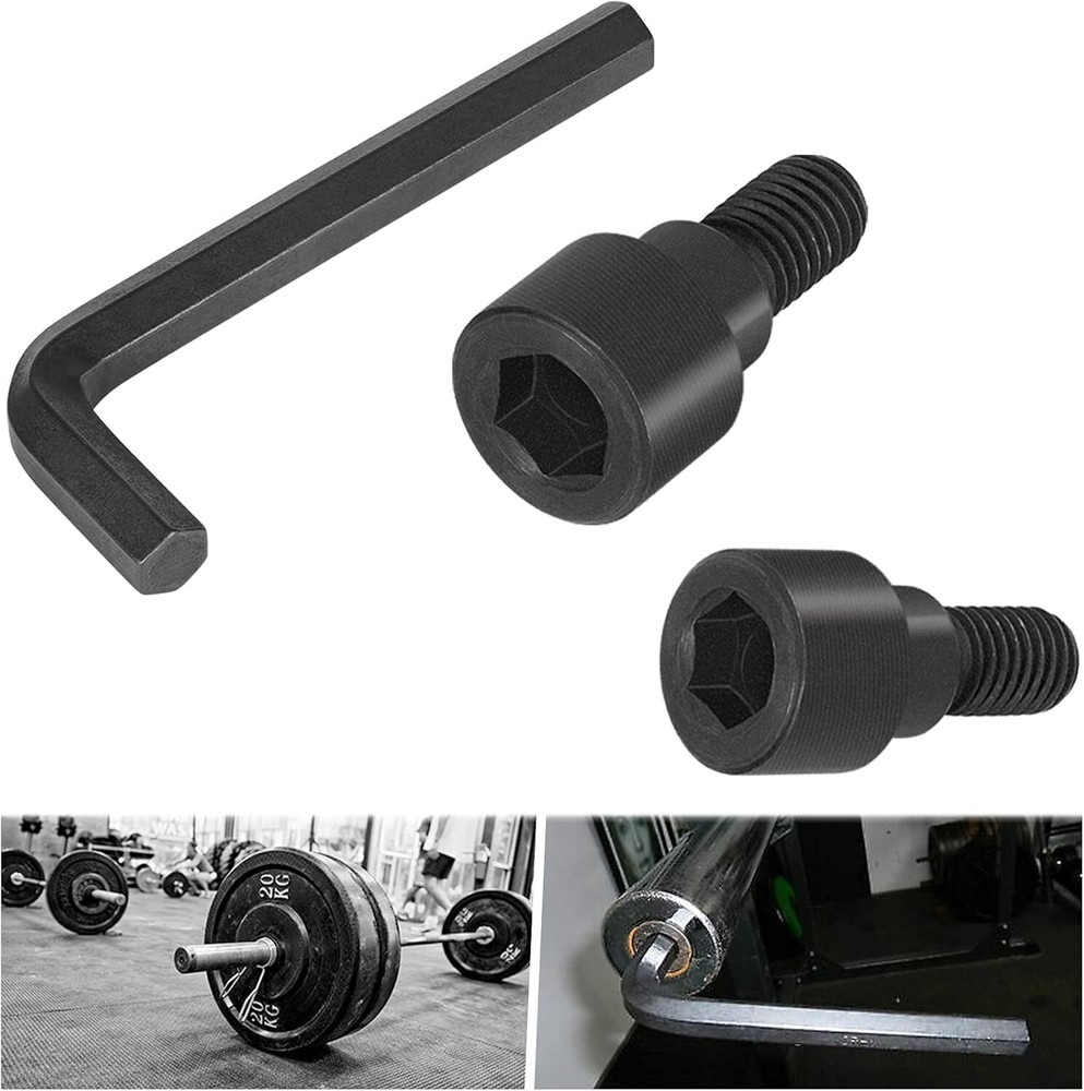 Hex Bolts & L-Wrench Set for Olympic Bars, Curl Bars, Tricep Bars, Dumbbell Bars
