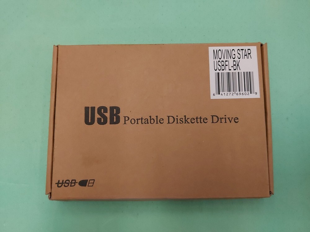 Moving Star 3.5 USB Floppy Portable External Black Disk Drive Diskette Drive