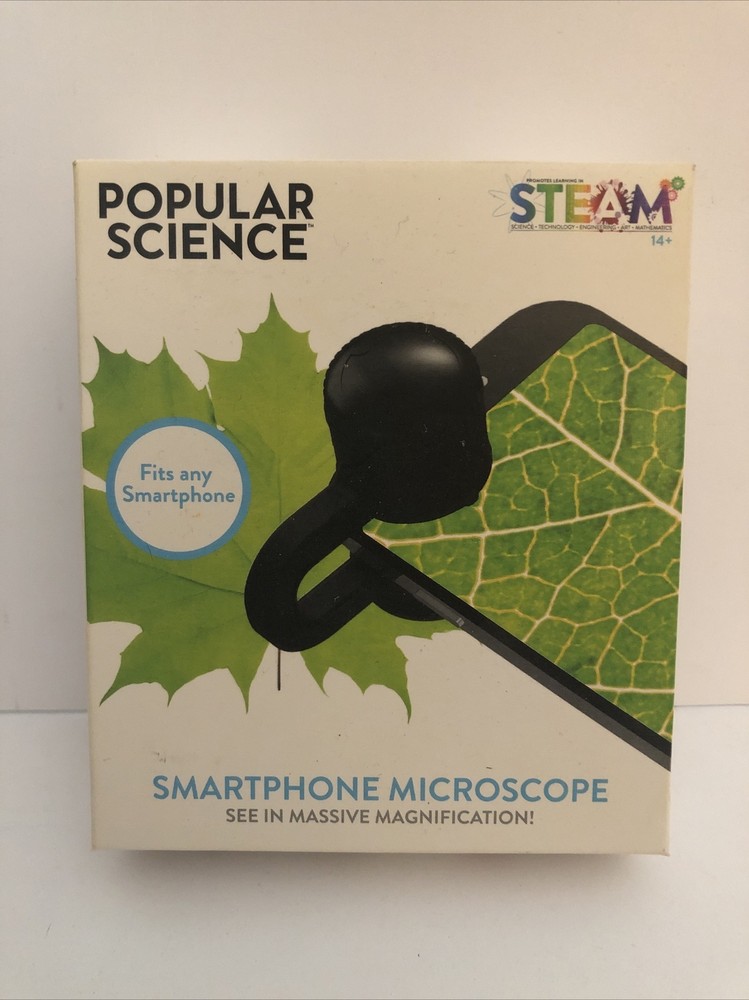 NEW Smartphone Microscope Universal Clip-On 30x Magnifier Popular Science Gadget