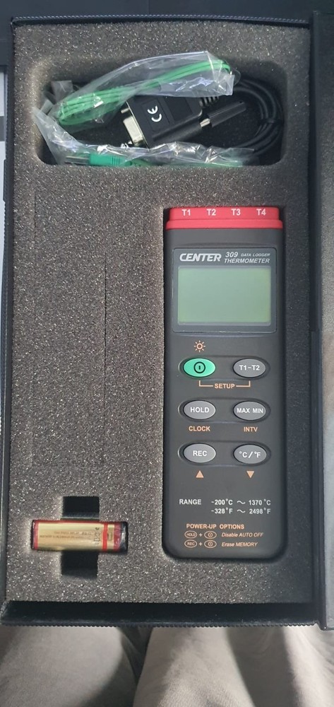 Center 309 Thermometer (K Type/Four Channels/Datalogger/Pc Interface) ID