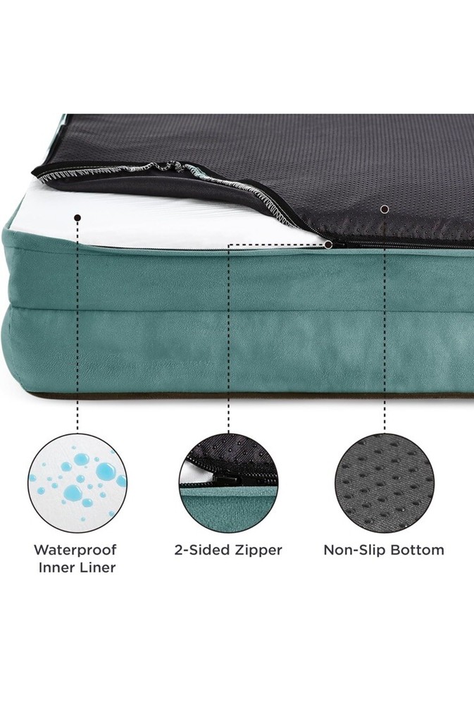 Orthopedic Bed for Medium Dogs - Waterproof Dog Sofa Bed Medium, Grey
