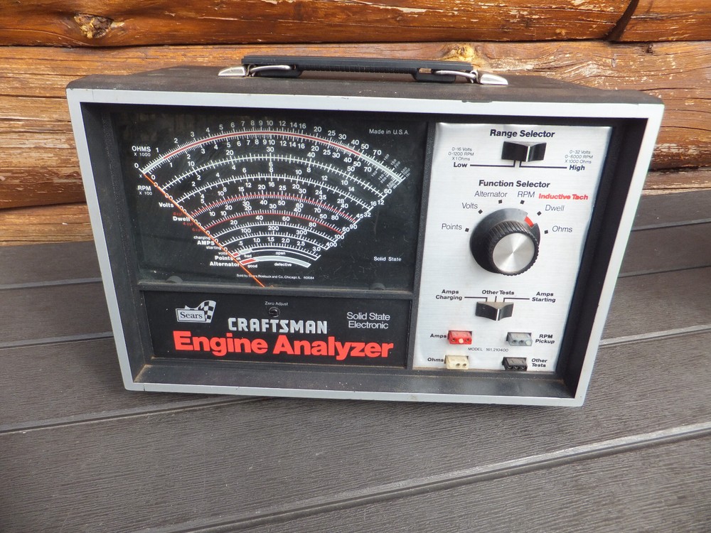 Sears Craftsman Professional Quality Engine 30 Test Analyzer, 28-21040 Untested