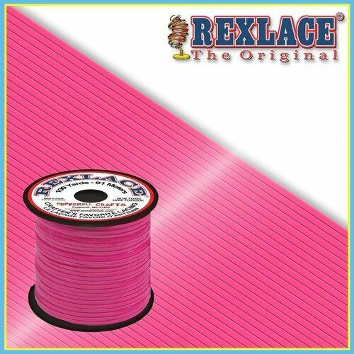 Neon Pink Plastic Rexlace 100 Yards
