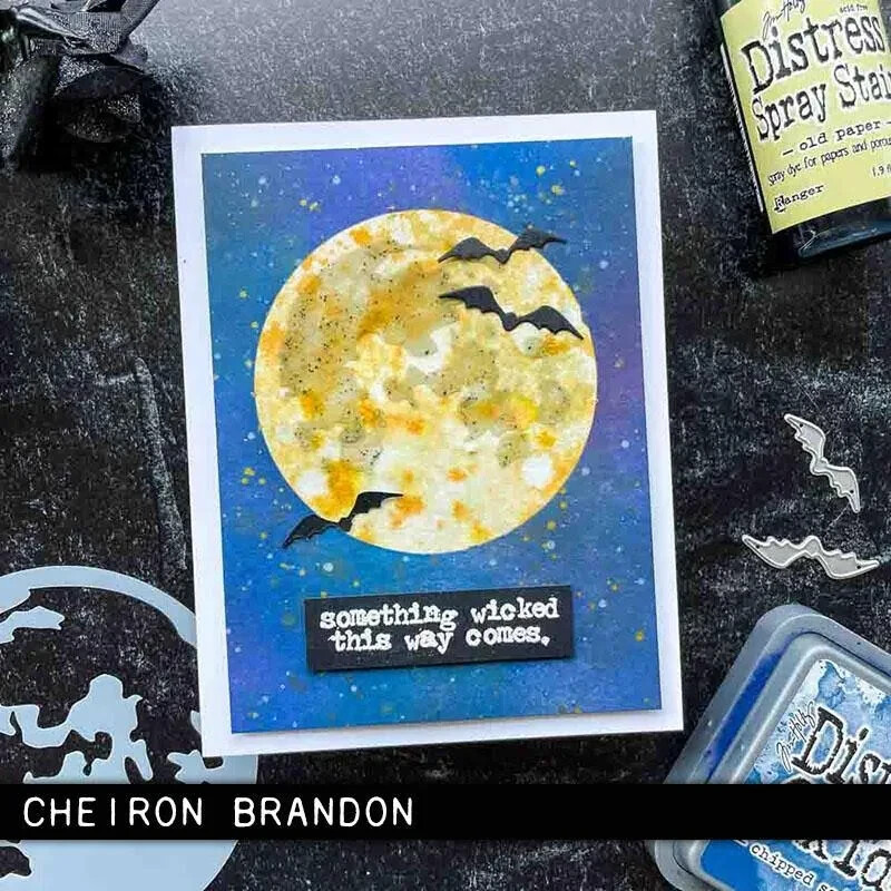 Tim Holtz Stampers Anonymous Layering "MOON MASK" Stencils