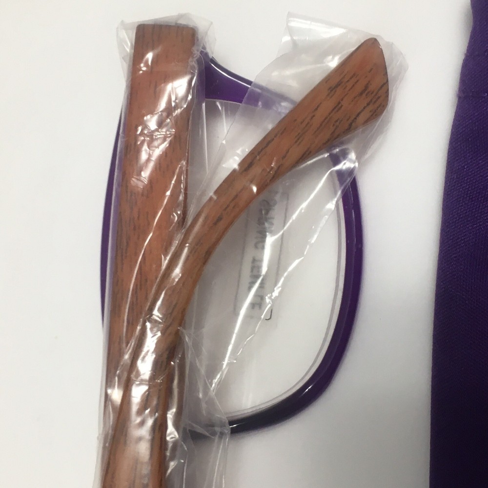Joy Mangano Purple Reader Glasses Spring Temple Lens +3.50 - 9C