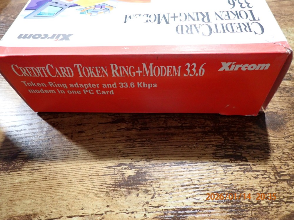 Xircom CreditCard Token Ring+Modem 33.6 - Open Box