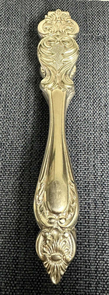 Vintage Baroque Ornate Silver Nutcracker - Made In Italy