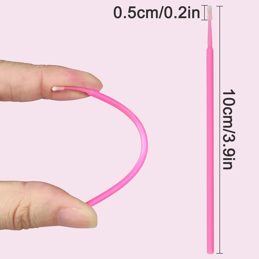 Micro Brushes, Microswabs For Eyelash Extensions & Makeup, Lint Free Lip Micr...