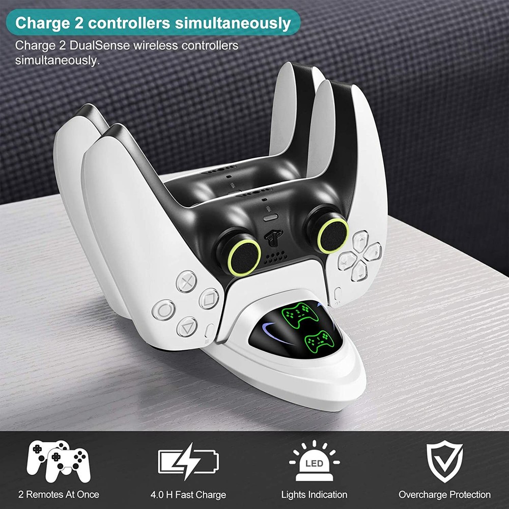 Compatible With PS5 Controller Charging Station, With 2A /5V Fast Charging Cable