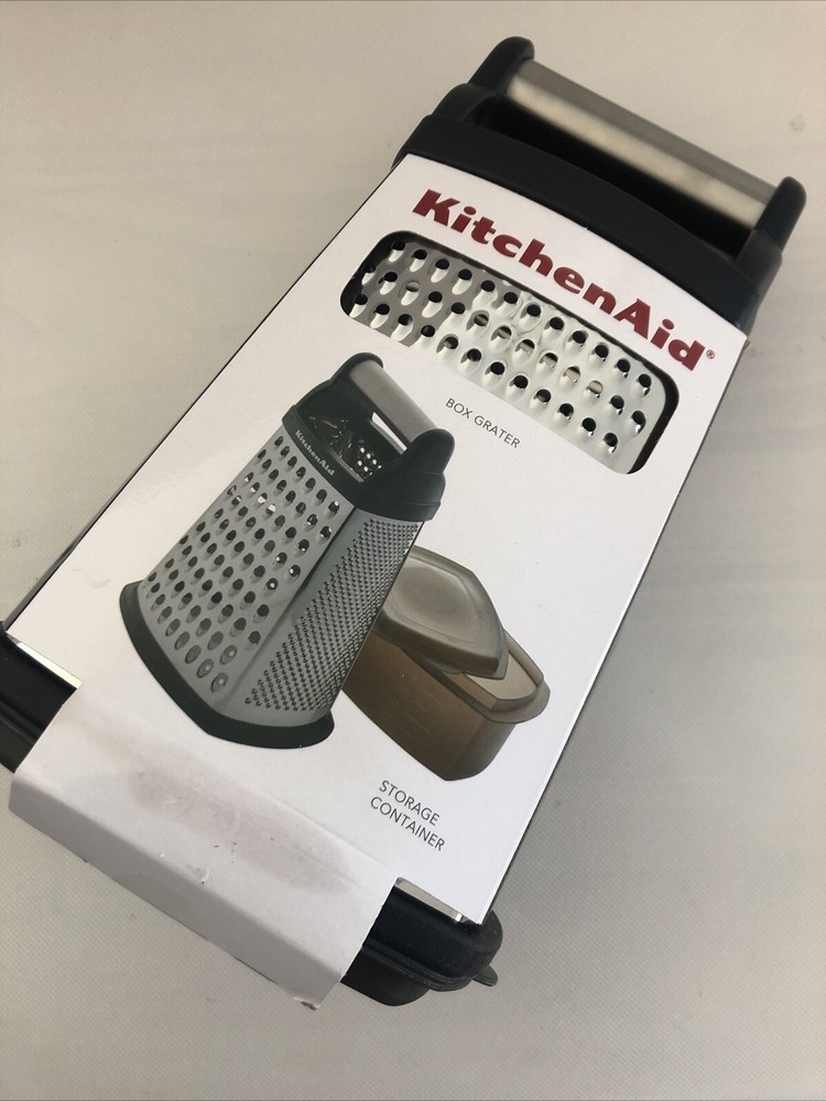 New KitchenAid Black 3 Piece Large Box Grater with Covered Container