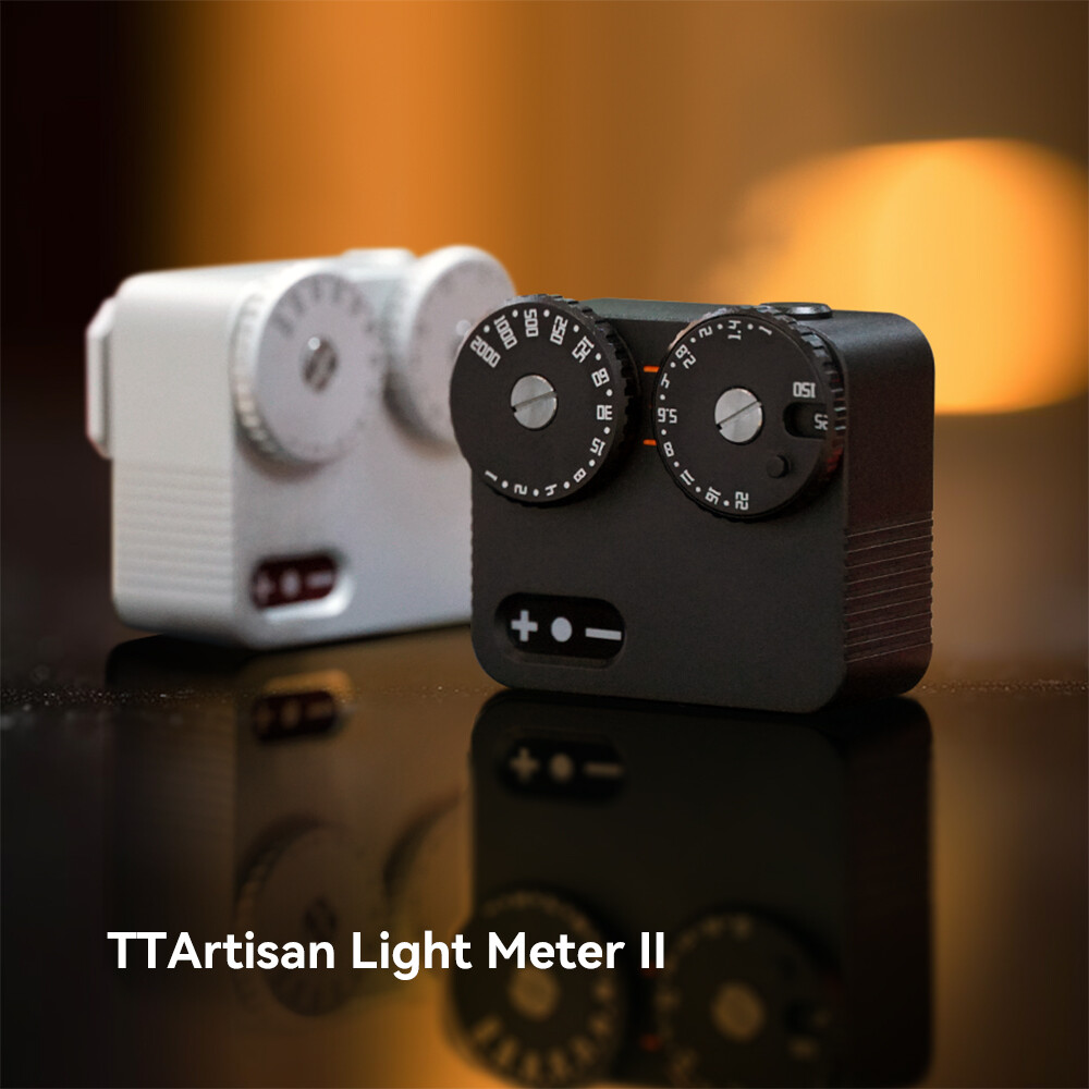 Open box TTARTISAN Light Meter II Camera Real-time Metering Tool 2 Dial (Silver)