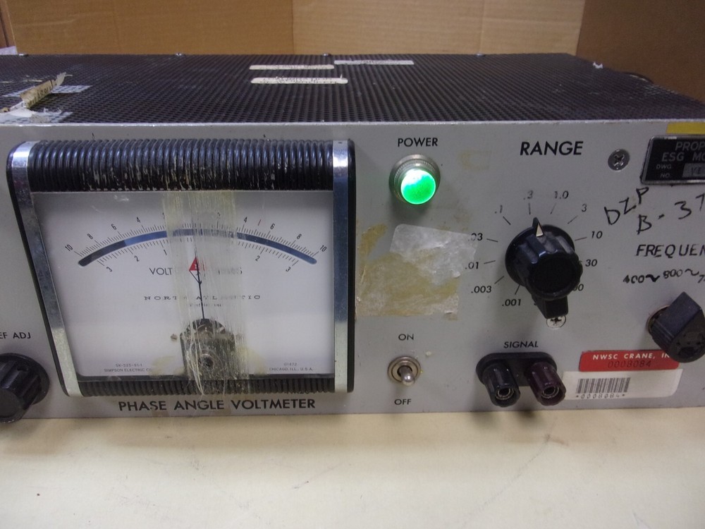 North Atlantic VM-204-S-206 Multi Frequency Phase Angle Voltmeter