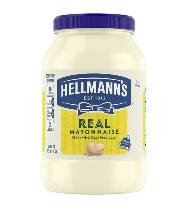 Hellmann's Real Mayonnaise, Sandwich Spread Condiments, 48 oz Jar