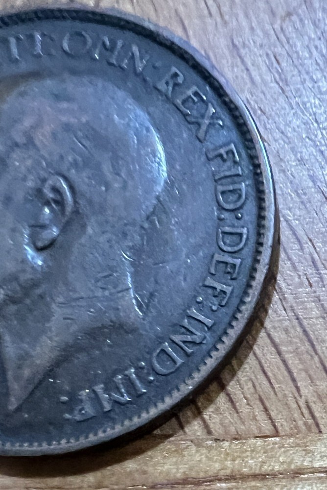1925 GREAT BRITAIN HALF PENNY COIN ENGLAND