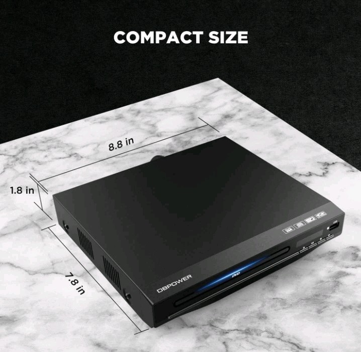🥥 DBPOWER ZC-01 Home DVD/CD Player🆕️ AS SHOWN👇