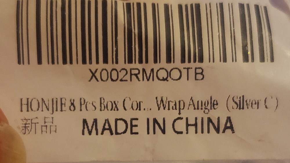 8Pcs Galvanized Tool Box Corner Protectors Aluminum Angle Guard Silver