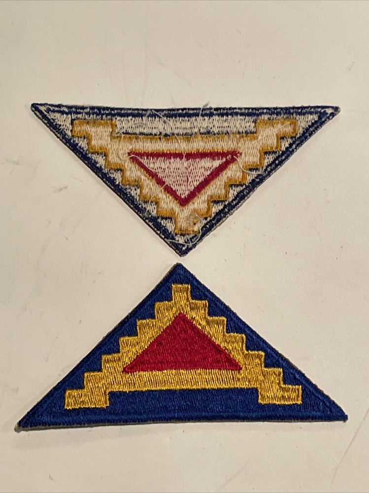 US Army 7th Army Triangle Red Blue Yellow Patch