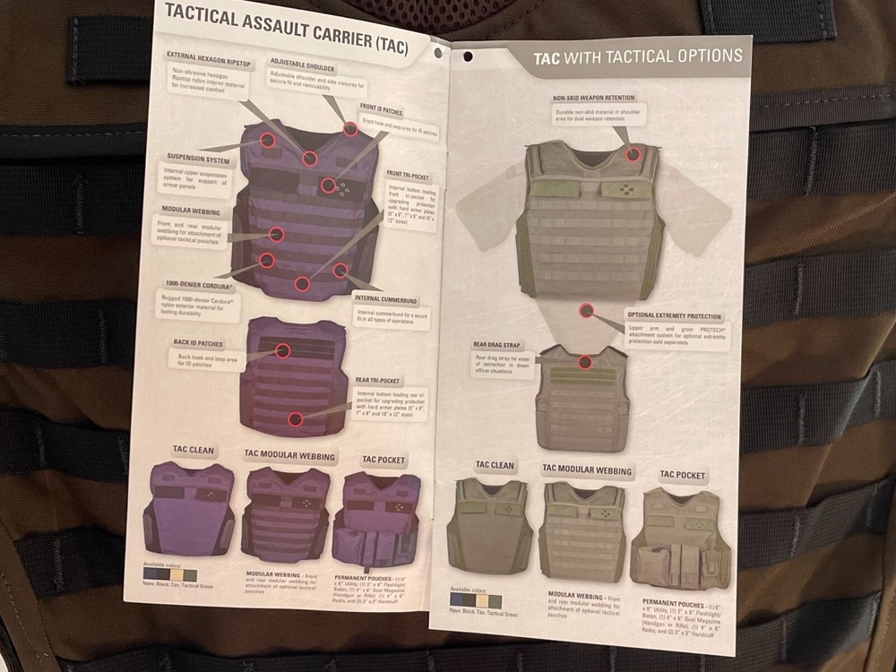 SECOND CHANCE Standard Tactical Armor Carrier Side OpenS/M 2016-2015 Brown Molle