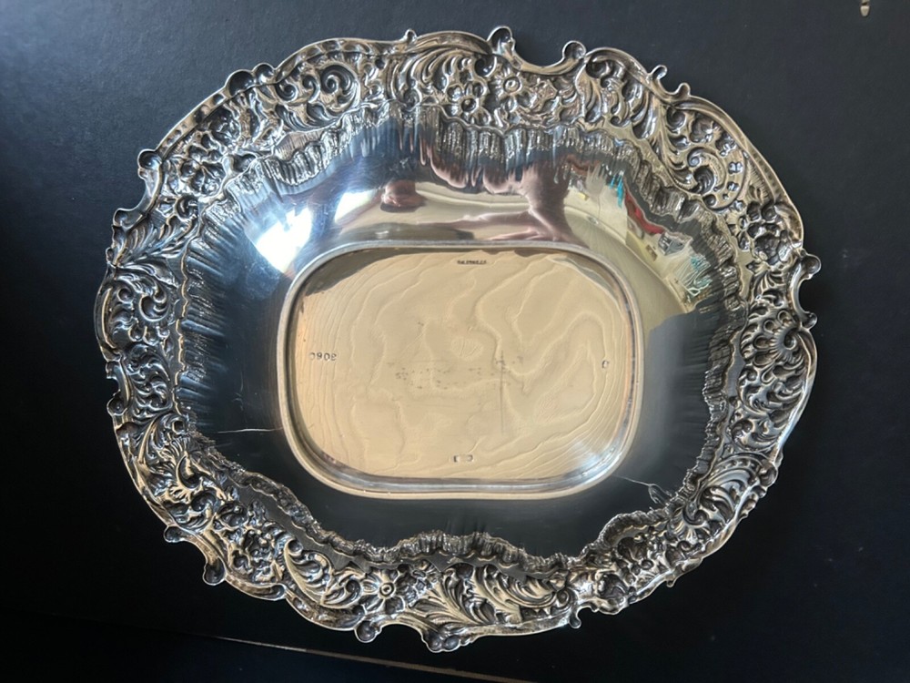 Antique Sterling Silver Serving Platter 490g Gorham circa 1881