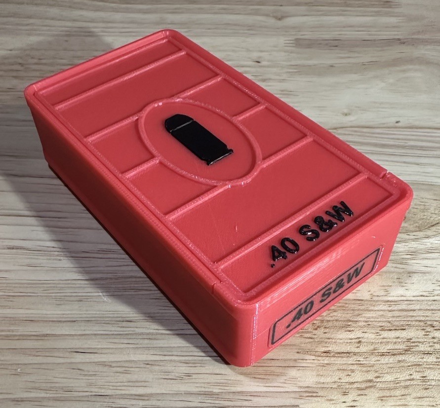 Stackable .40 S&W Ammo Box 50rd Capacity (3 Pack)