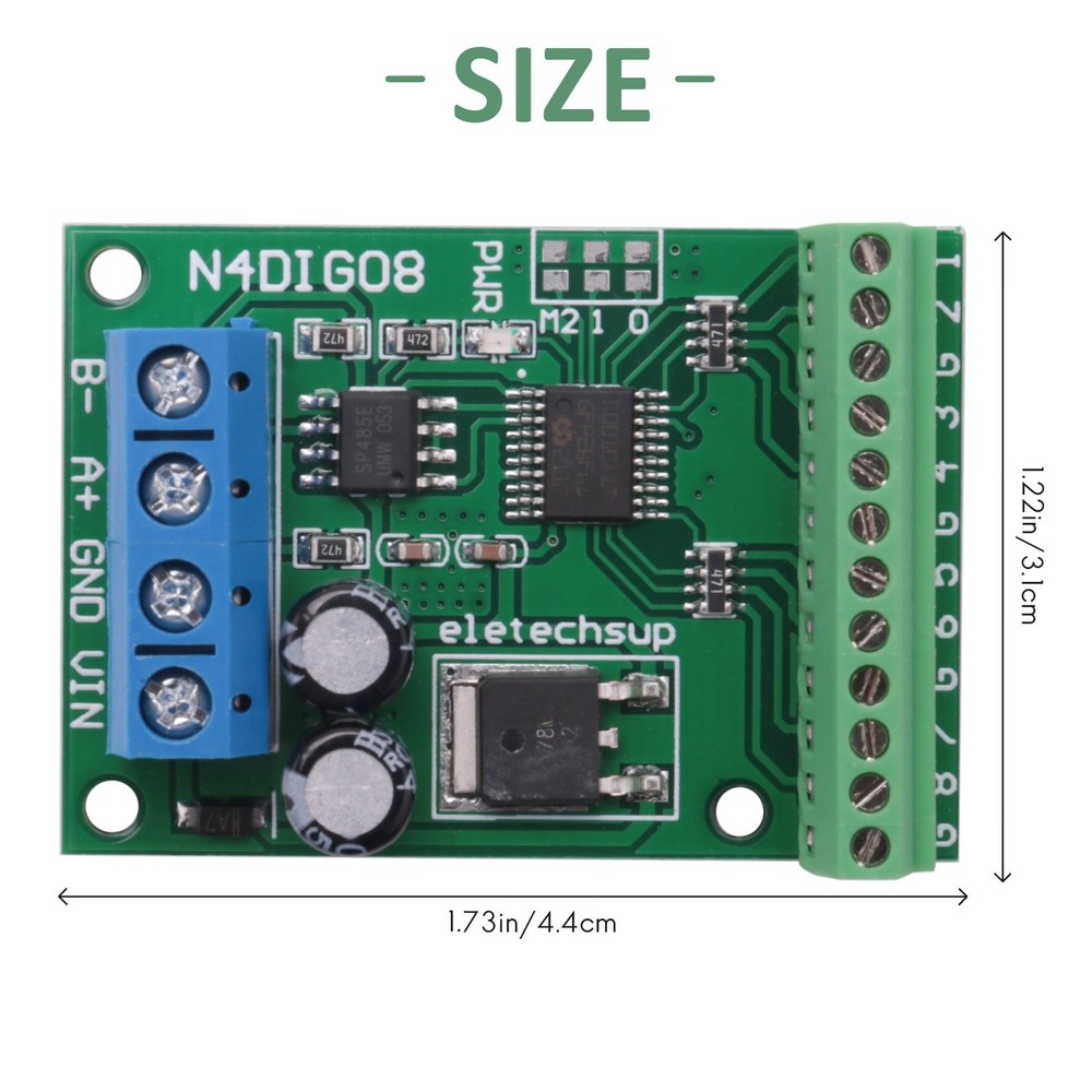 8Ch Input/Output Digital Ttl Lvttl Cmos Rs485 Io Control Module Modbus9607