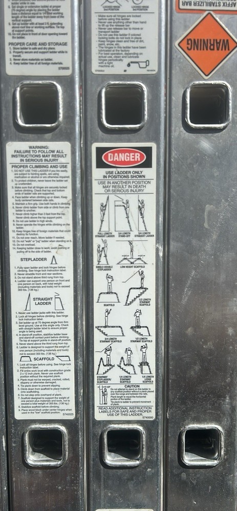 Krause MultiMatic 16 ft Aluminum Industrial Folding Step Ladder