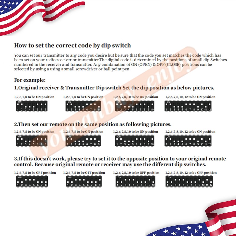 For Multi-Code 3089 1-Pack MultiCode 308911 Linear MCS308911 Garage Gate Remote