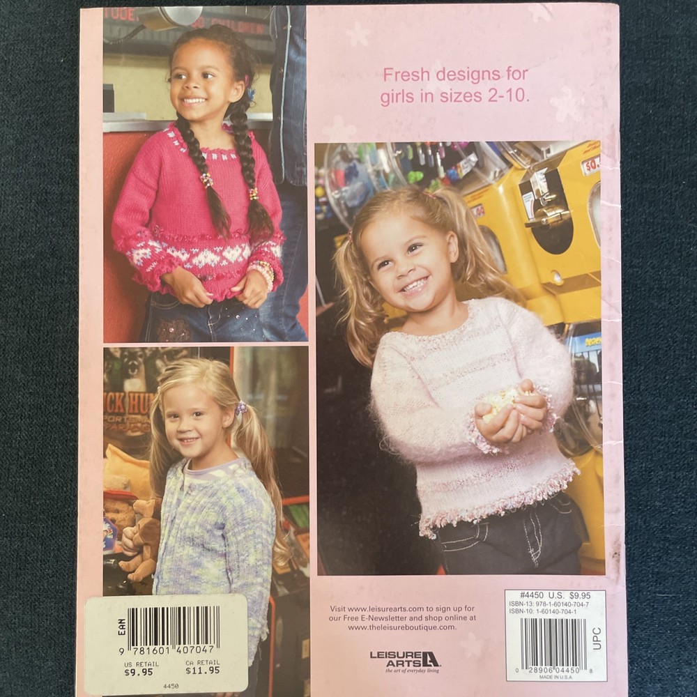 Knitting Patterns Fun Time Sweaters For Girls Book