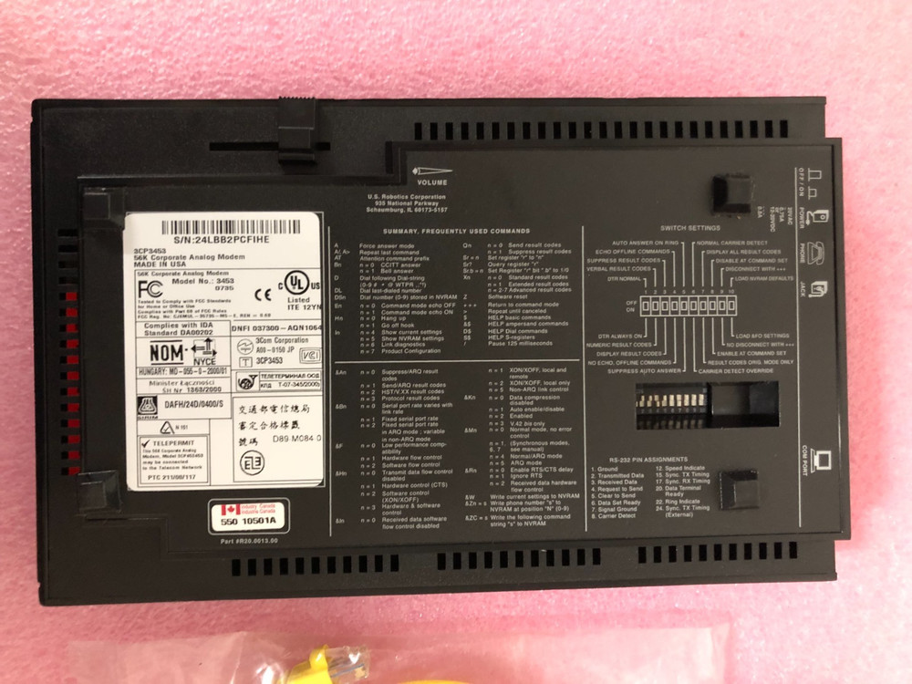 3Com/US Robotics 3CP3453 56K Modem