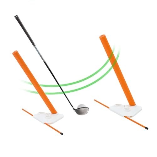 Golf Swing Training Aid - Alignment Discs & Rods for Setup, Posture & Swing Fixe