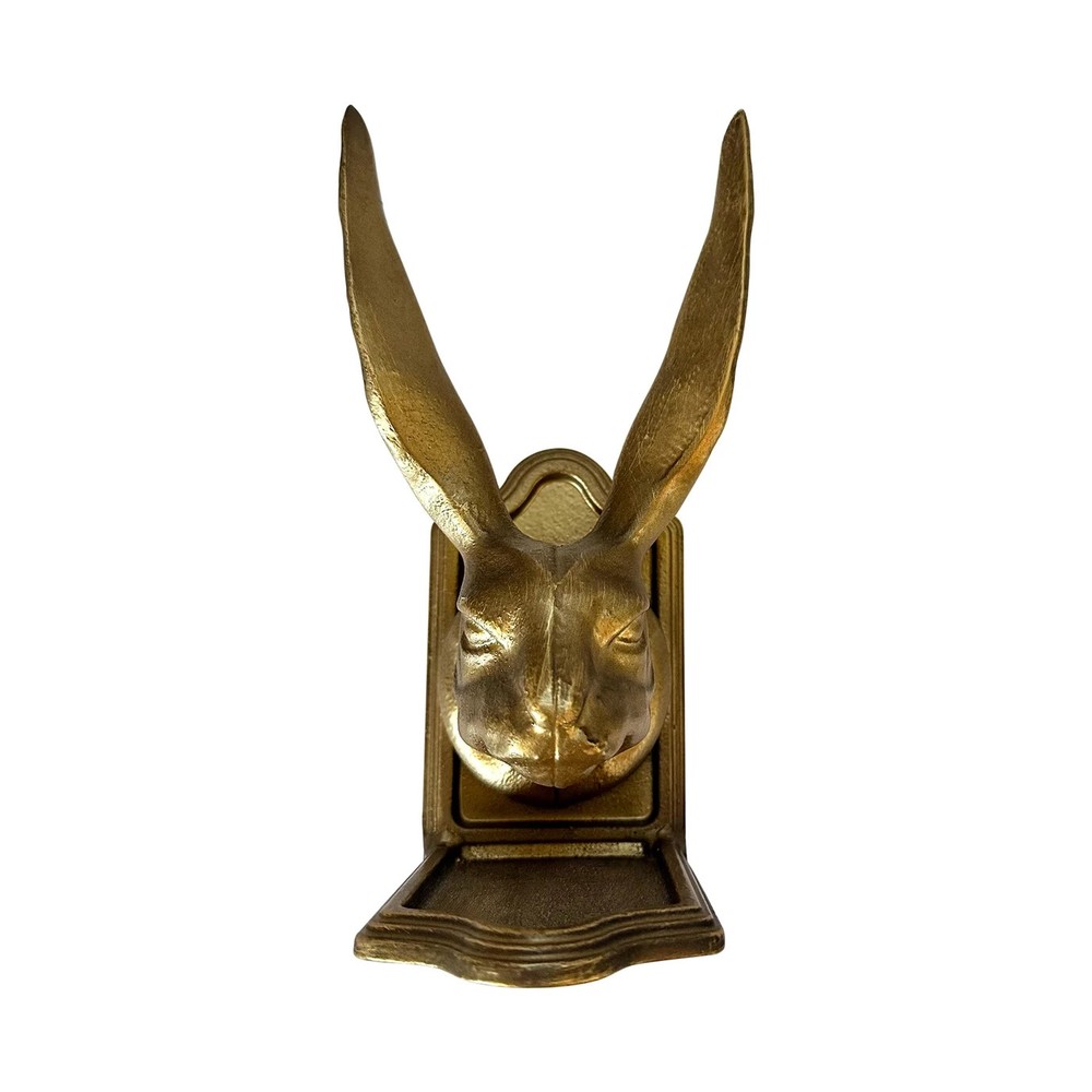 Rabbit Decorative Bookend Set - Jackrabbit, rabbit decor