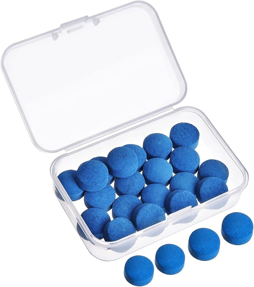 20-Piece Billiard Cue Tips Replacement Kit with Compact Storage Box