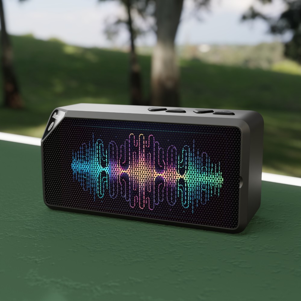 ArtHaus Audio Bluetooth Speaker Soundwave Neon Gradient Minimalistic Modern