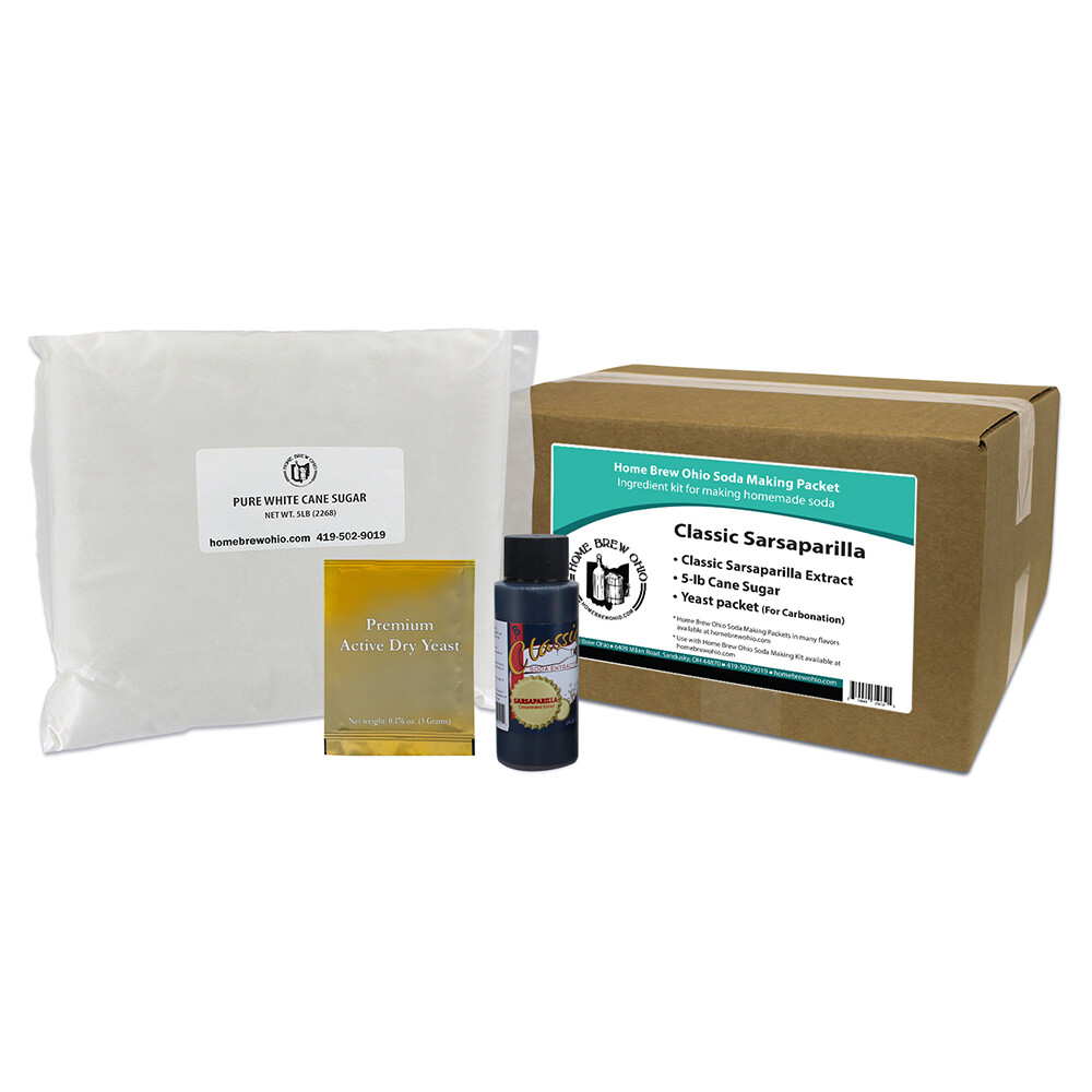 Home Brew Ohio Soda Making Packet-Classic Sarsaparilla Soda