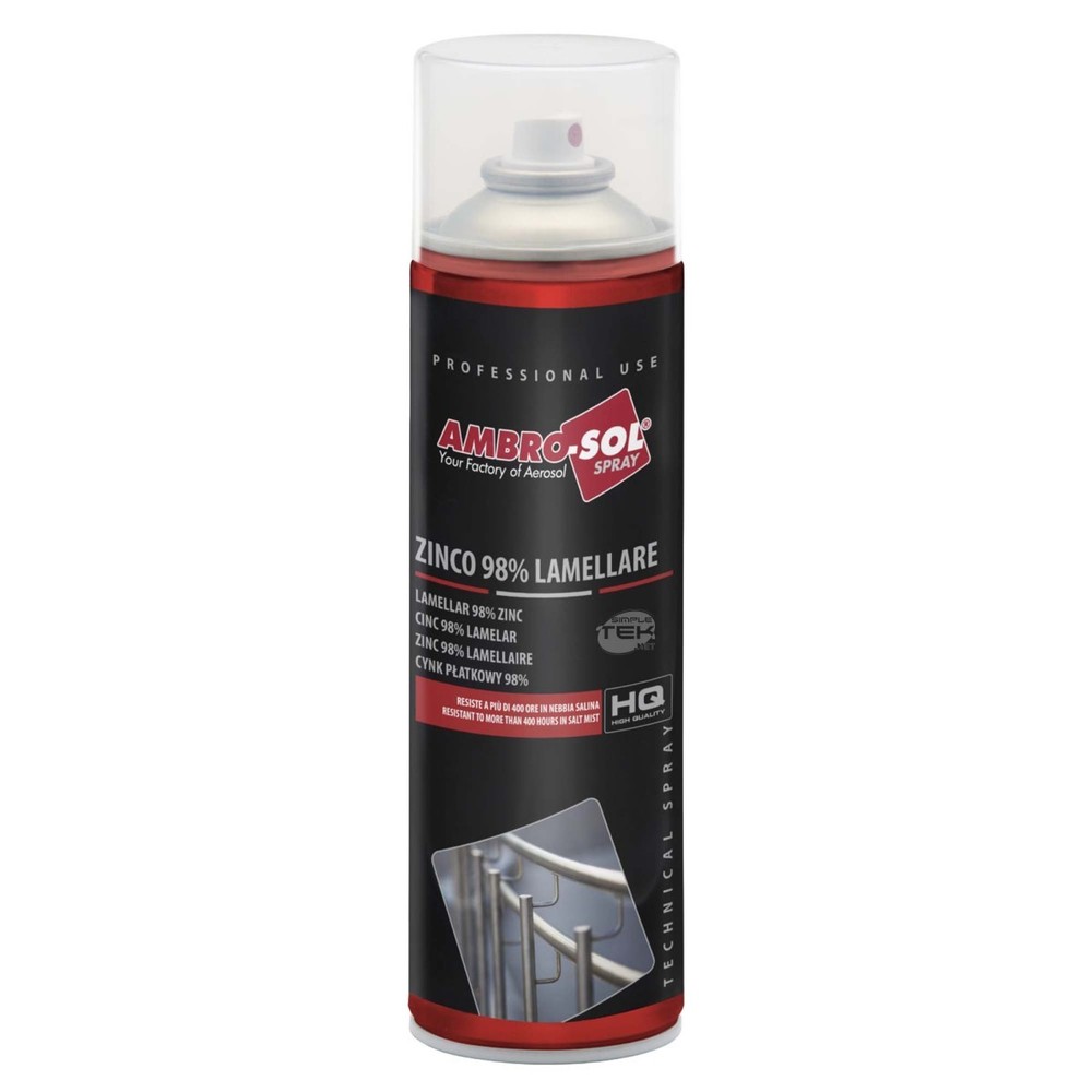 Cold Zincanth Zinc Spray Can 98% Laminated Metal Base_