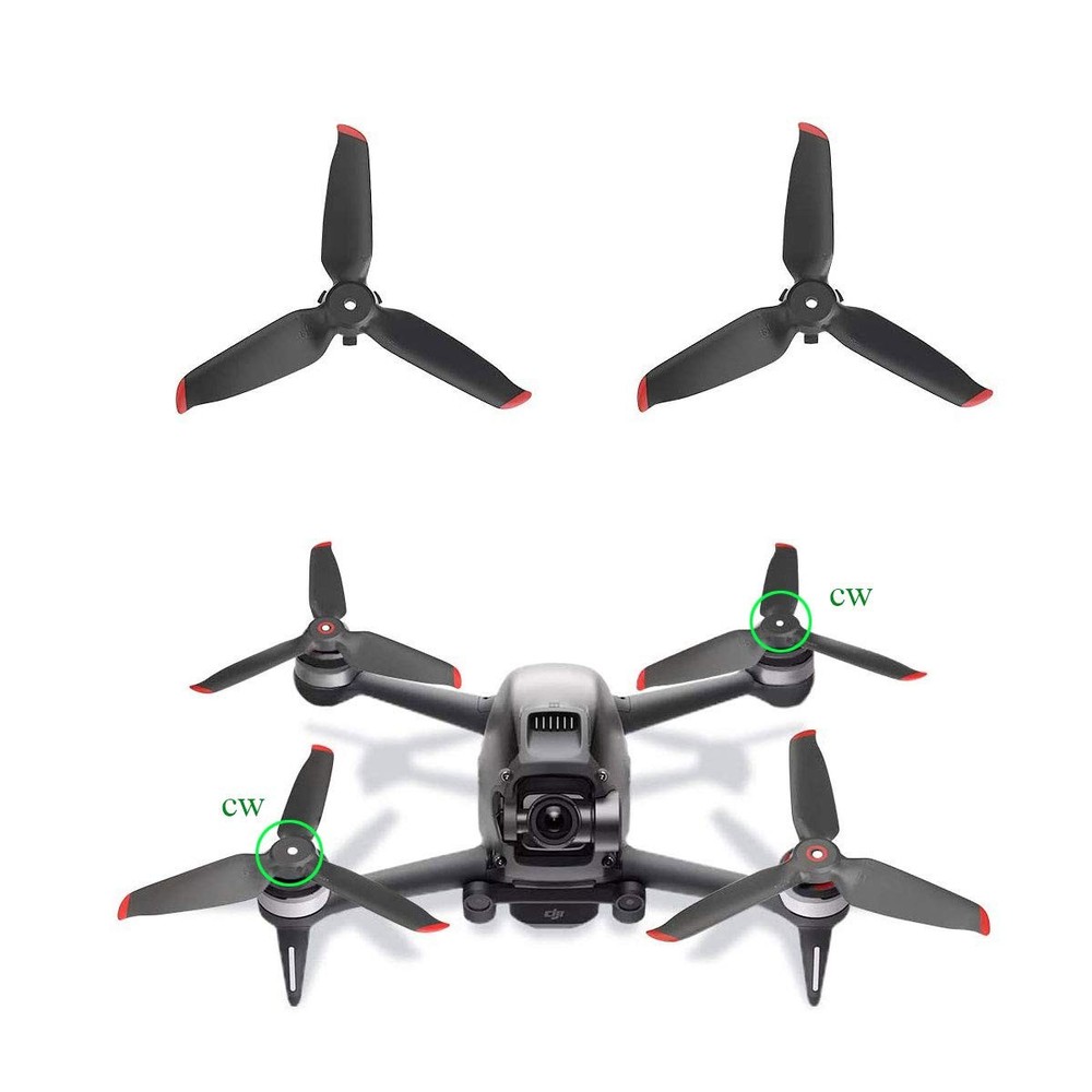 8 Pcs Propellers Replacement for DJI FPV Drone Accessories Low Noise Black