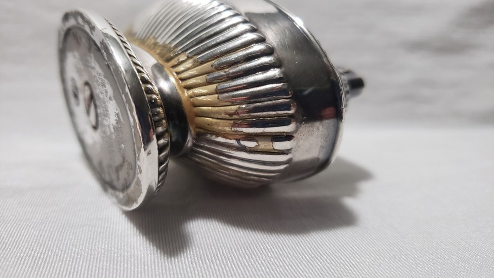 Ronson Queen Anne Table Lighter Tall Silver Tone Vintage Untested