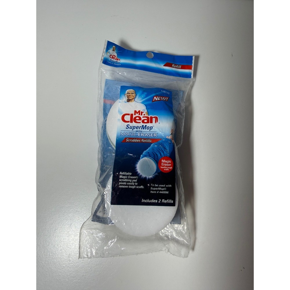 Mr Clean SuperMop Magic Eraser Scrubber Refills 2 Pack 446996
