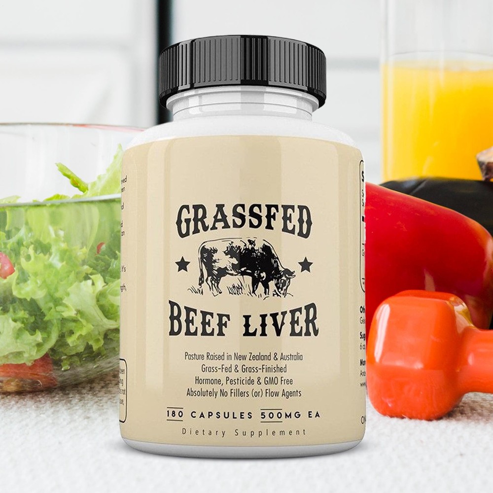 Supplements Grass Fed Beef Liver 180Caps